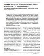 ISMARA: automated modeling of genomic signals as a democracy of regulatory motifs