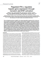 Pegylated ifn-alpha regulates hepatic gene expression through transient Jak/STAT activation