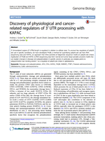Discovery of physiological and cancer-related regulators of 3' UTR processing with KAPAC